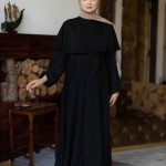 Abaya Deux Pièces Élégance Noir