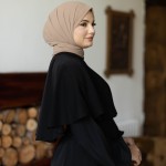 Abaya Deux Pièces Élégance Noir