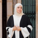 Abaya Ghazal Noir/Blanc