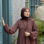 Abaya Yakine Marron