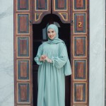 Robe de prière KHADIJA Uni Vert D’eau