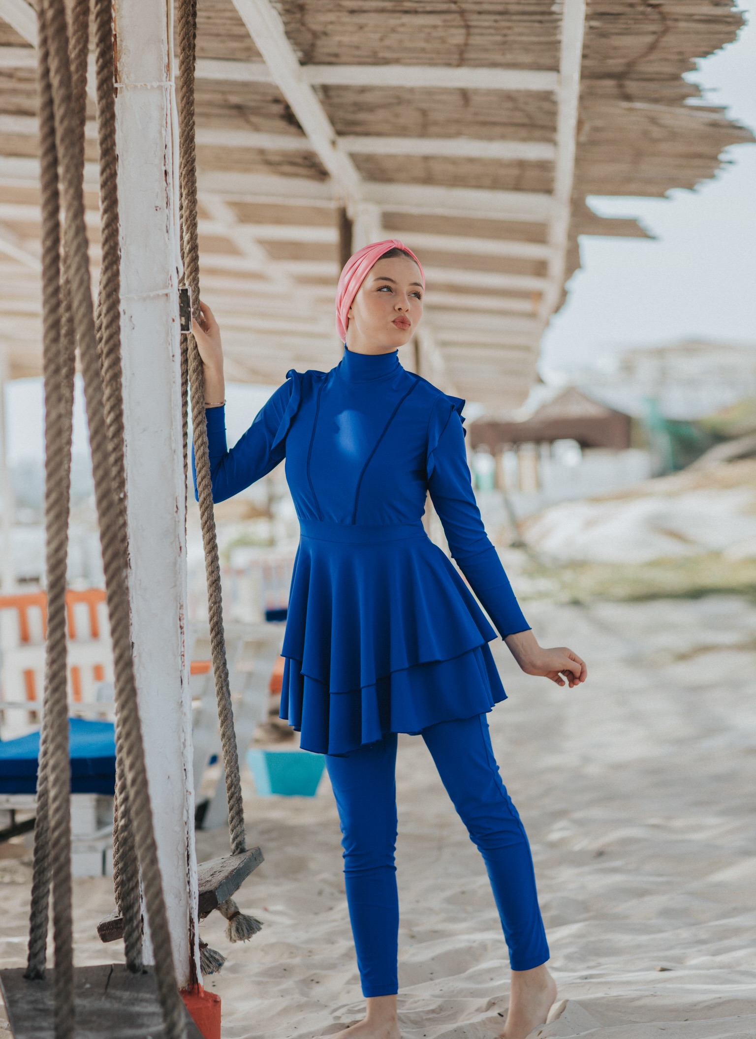 Burkini Ballerina Bleu Roi - Capricieuse Fashion