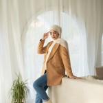 Blazer Beige Foncé.