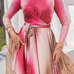 Burkini 3 Pièces MANGO Rose/Caramel