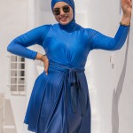 Burkini 4 Pièces Mango Bleu/Bleu nuit