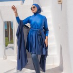 Burkini 4 Pièces Mango Bleu/Bleu nuit