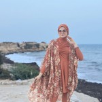 Burkini Silvy Orange ( avec pancho ) 1