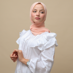 Foulard chiffon - SAUMON