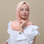 Foulard chiffon - SAUMON