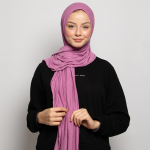 Foulard coton viscose - BUBBLEGUM