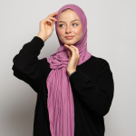 Foulard coton viscose - BUBBLEGUM