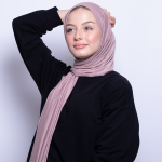 Foulard coton viscose - ROSY BROWN