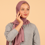 Foulard coton viscose - LAVENDER MIST