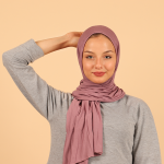 Foulard coton viscose - LAVENDER MIST