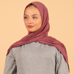 Foulard coton viscose - MAUVE