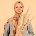 Foulard coton viscose - BEIGE DORE