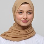 Foulard chiffon JAUNE SABLE