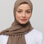 Foulard chiffon BISTRE