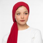 Foulard Chiffon ROUGE