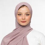 Foulard Chiffon Violet Pale