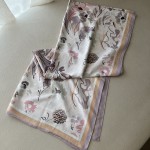 Foulard Imprimé GARDEN Orange Fade