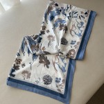Foulard Imprimé GARDEN Bleu