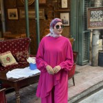 Ensemble DORA rose fuchsia.