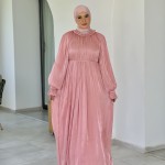 Robe Soirée MIRA Rose Foncée