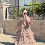 Robe Mousseline Lilas Pale