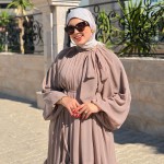Robe Mousseline Lilas Pale