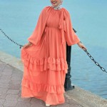 Robe Mousseline Corail