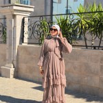 Robe Mousseline Lilas Pale