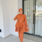 Burkini RUBY Orangé ( 3 Pieces )