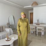 Robe Soirée MIRA Vert Olive