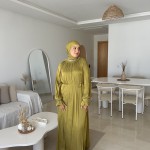 Robe Soirée MIRA Vert Olive