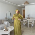 Robe Soirée MIRA Vert Olive
