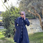 Manteau Sevda Bleu Nuit