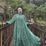 Robe FLOWER Verte 2