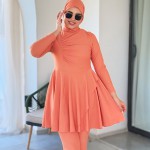 Burkini SILVY Corail ( 3 Pièces )