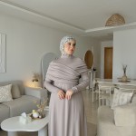 Robe Croisée Grège