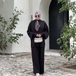 Ensemble Ivy Noir ( avec gants )