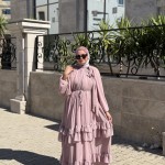 Robe Mousseline Rose Pale