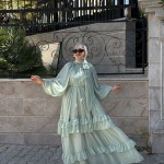 Robe Mousseline Vert D’eau
