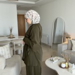 Ensemble Papillon Vert Olive