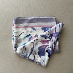 Foulard Imprimé GARDEN Lilas.